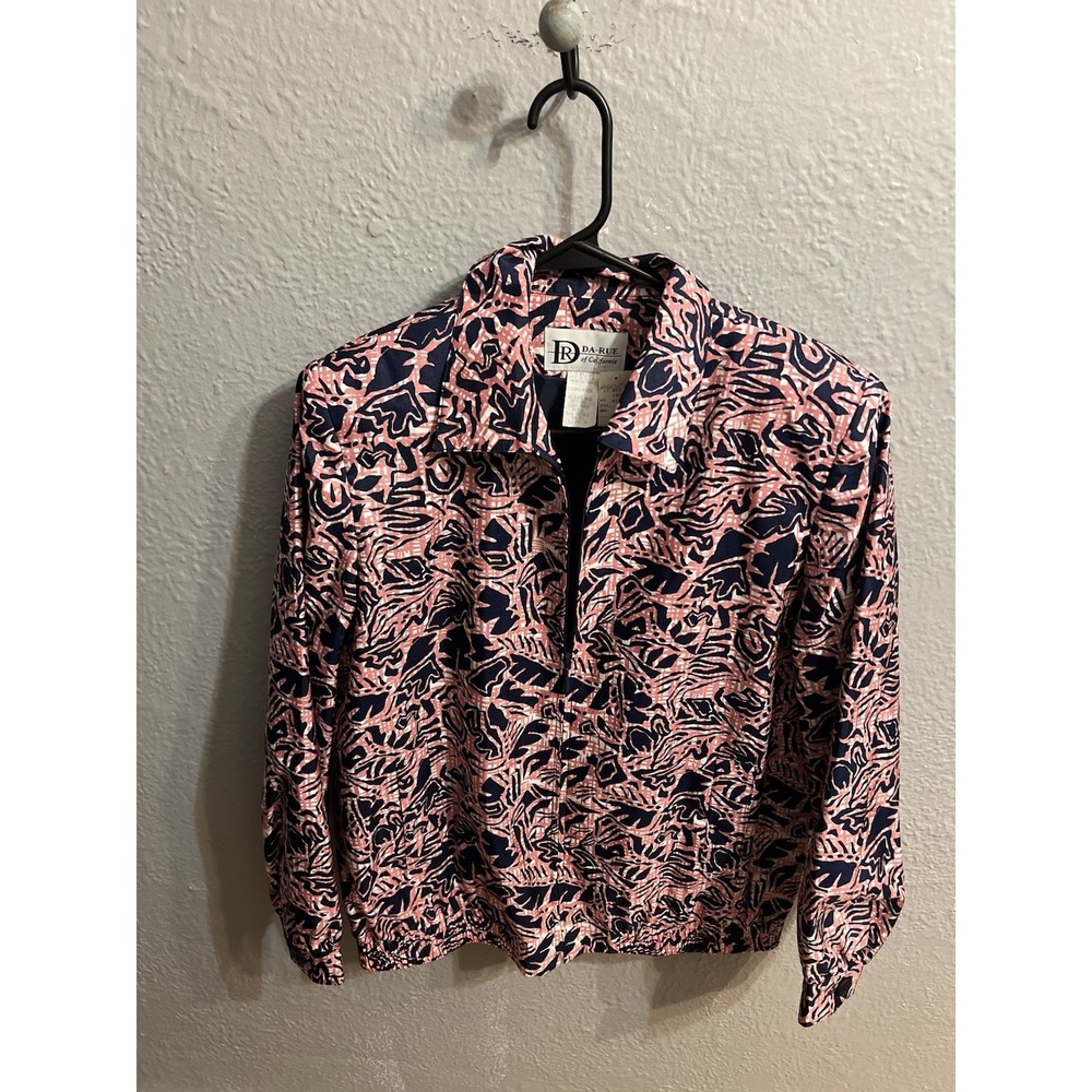 Da-Rue of‎ California USA Top Retro Long Sleeve Jacket Size 8 Vintage